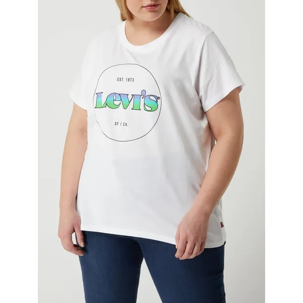Levi's Plus T-shirt PLUS SIZE z nadrukiem z logo