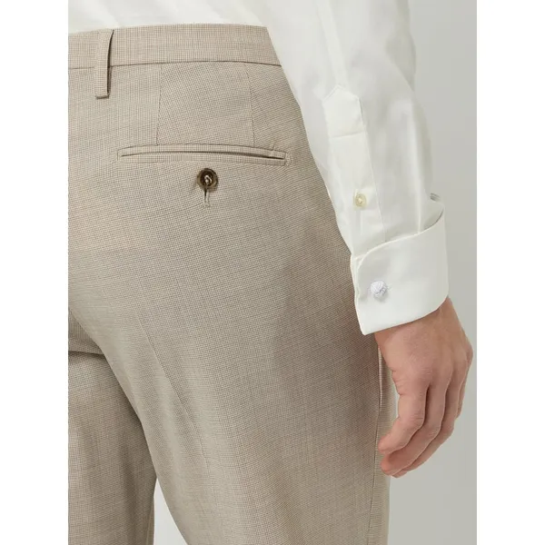 Cinque Spodnie do garnituru o kroju slim fit z dodatkiem żywej wełny model ‘Citalenti’