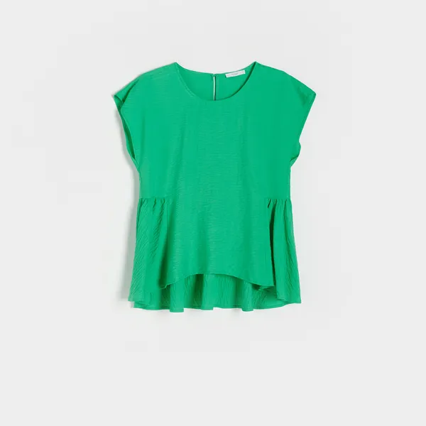 Bluzka z wiskozy - Zielony