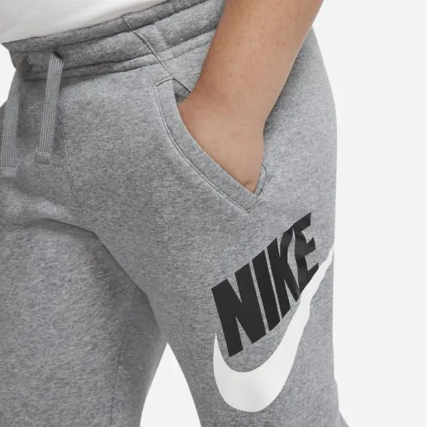 Spodnie dla dużych dzieci (chłopców) Nike Sportswear Club Fleece (o wydłużonym rozmiarze) - Szary