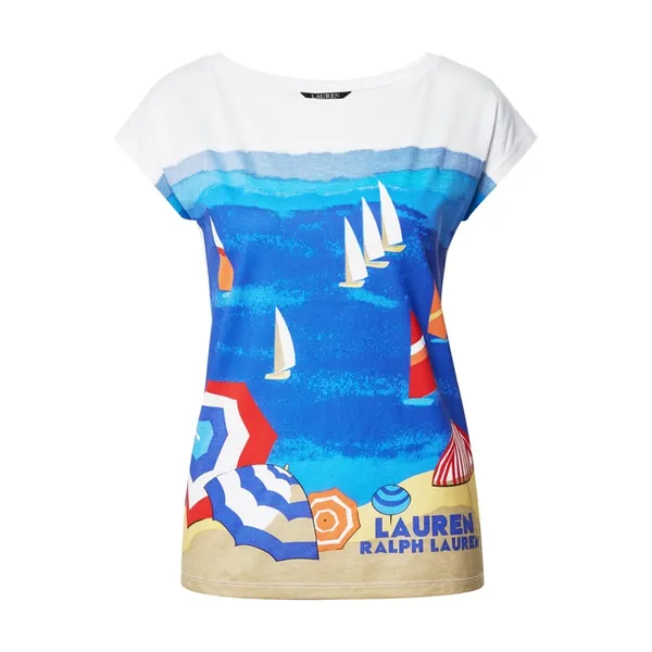 Lauren Ralph Lauren T-shirt z marynarskim nadrukami
