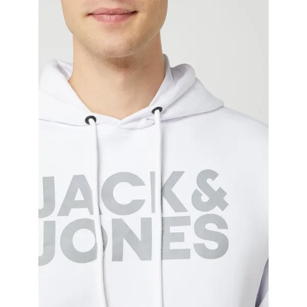 Jack & Jones Bluza z kapturem i metalicznym logo model ‘Cloudmix’