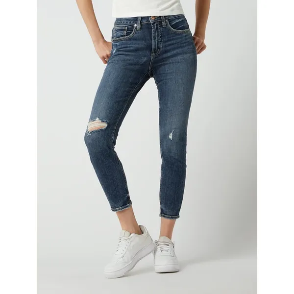 Silver Jeans Jeansy skrócone o kroju skinny fit z dodatkiem streczu model ‘Avery’