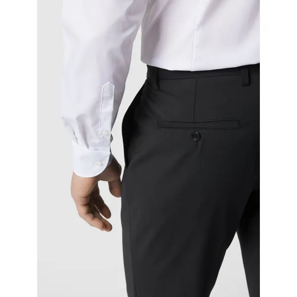 CG - Club of Gents Spodnie do garnituru o kroju slim fit z dodatkiem streczu model ‘Cedric’
