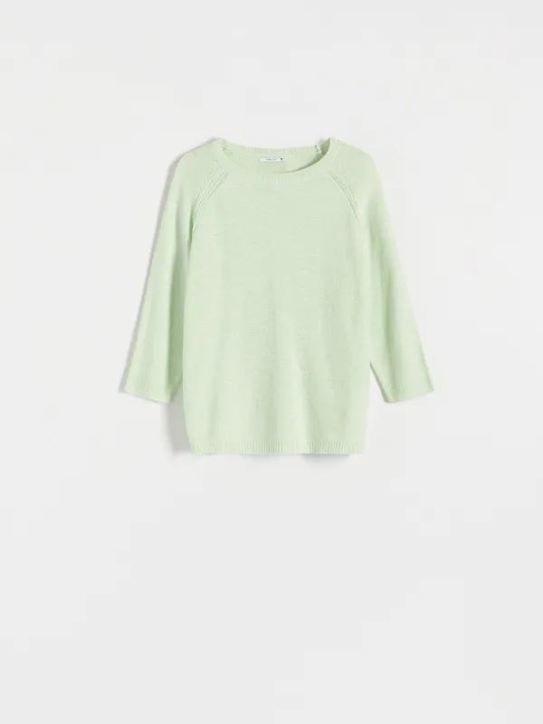Dzianinowy sweter - Zielony