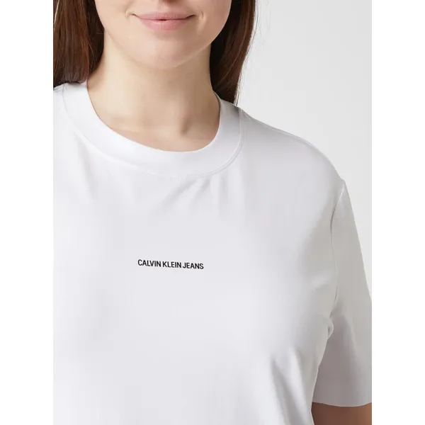 Calvin Klein Jeans Plus Sukienka koszulowa PLUS SIZE z detalem z logo