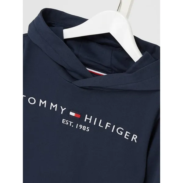 Tommy Hilfiger Teens Bluza z kapturem z bawełny ekologicznej