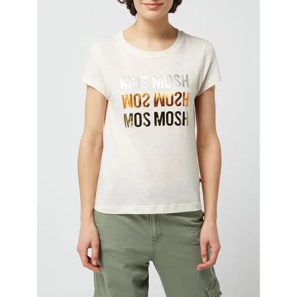 MOS MOSH T-shirt z nadrukiem z logo model ‘Mavis’