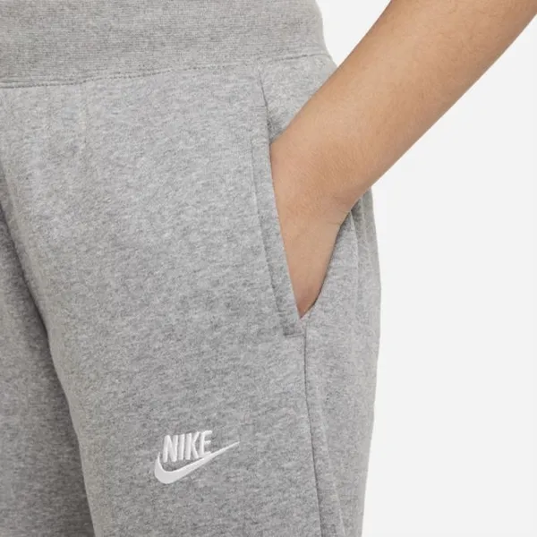 Spodnie dla dużych dzieci (dziewcząt) Nike Sportswear Club Fleece - Szary