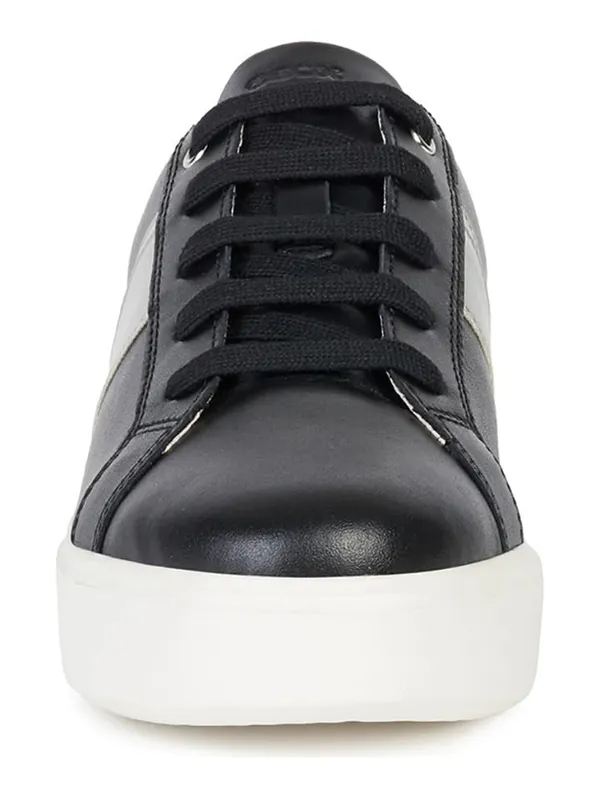 Skórzane sneakersy "Nhenbus" w kolorze czarnym