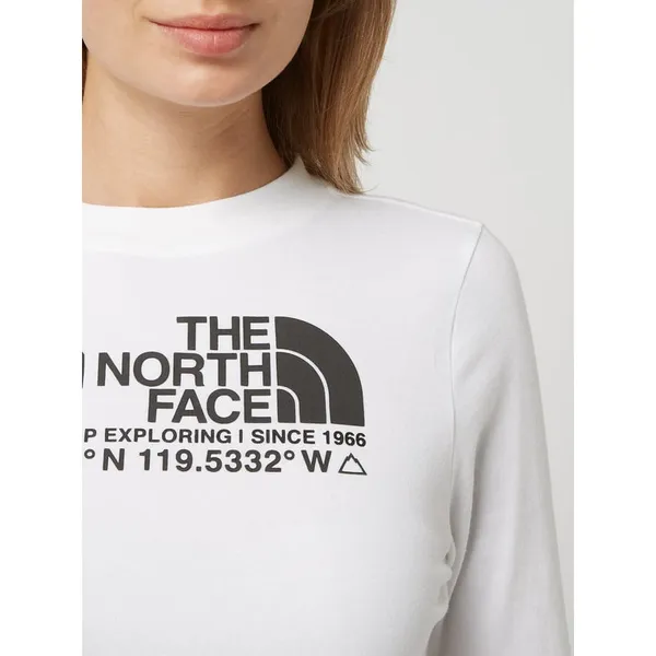 The North Face Bluzka krótka z długim rękawem i logo