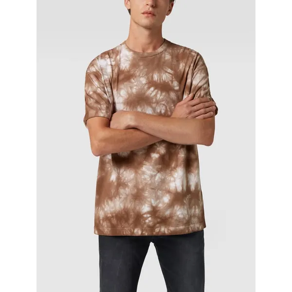Drykorn T-shirt z bawełny z efektem batiku model ‘Thilo’