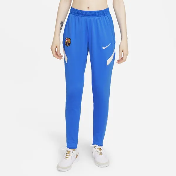 Damskie spodnie piłkarskie Nike Dri-FIT FC Barcelona Strike - Niebieski