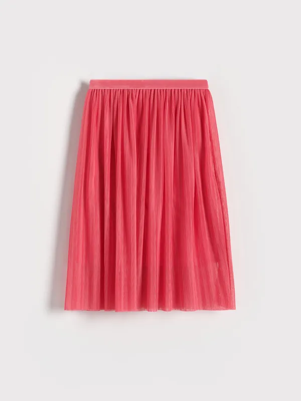 Plisowana spódnica - Różowy