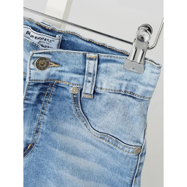 Blue Effect Szorty jeansowe z wysokim stanem o kroju slim fit z dodatkiem streczu