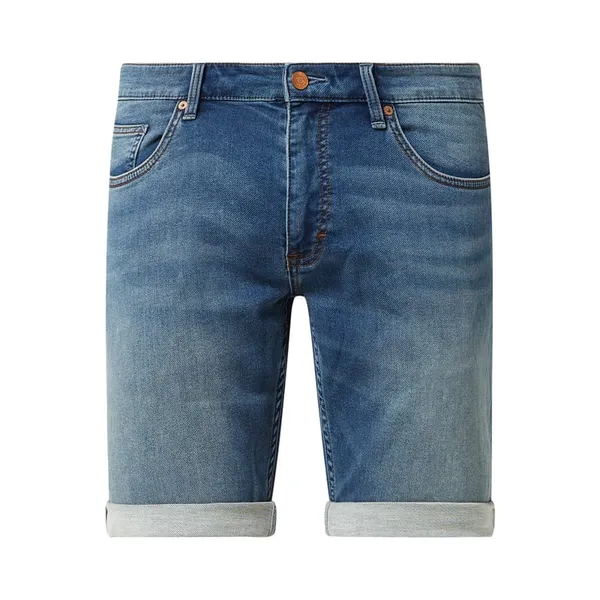 Q/S designed by Szorty jeansowe o kroju regular fit z dodatkiem streczu model ‘John’