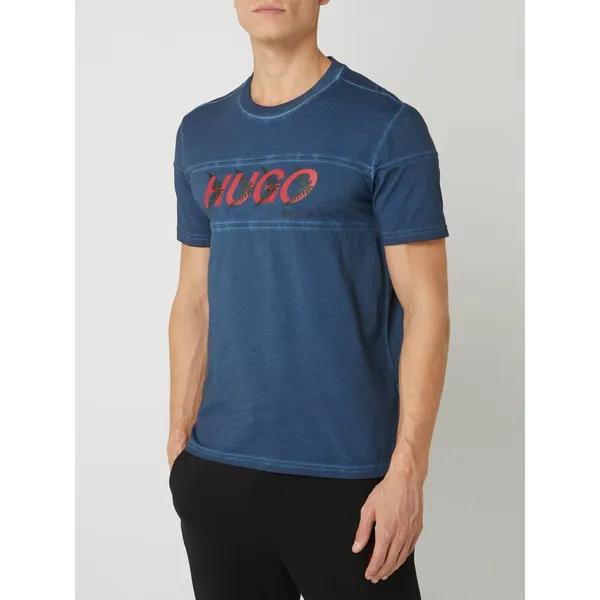 HUGO T-shirt z kapturem z bawełny model ‘Dappel’ HUGO x LIAM PAYNE
