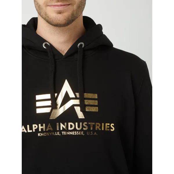 Alpha Industries Bluza z kapturem i kieszenią kangurką