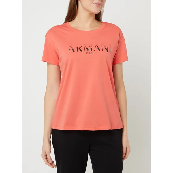 ARMANI EXCHANGE T-shirt z obniżonymi ramionami