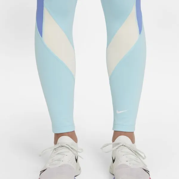 Legginsy dla dużych dzieci (dziewcząt) Nike Dri-FIT One - Niebieski