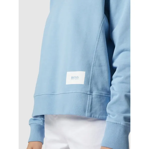 BOSS Casualwear Bluza z kapturem i nadrukiem z logo model ‘Esqua’
