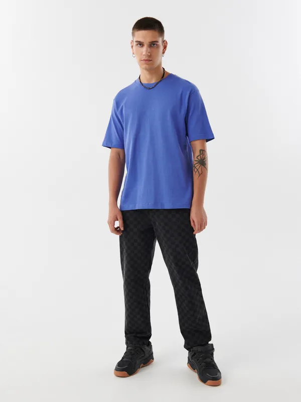 Ciemnoniebieska koszulka comfort Basic Premium