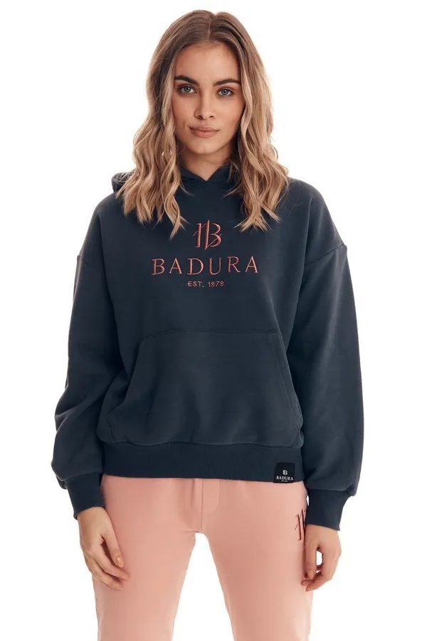 Bluza damska z kapturem, dresowa bluza — Badura