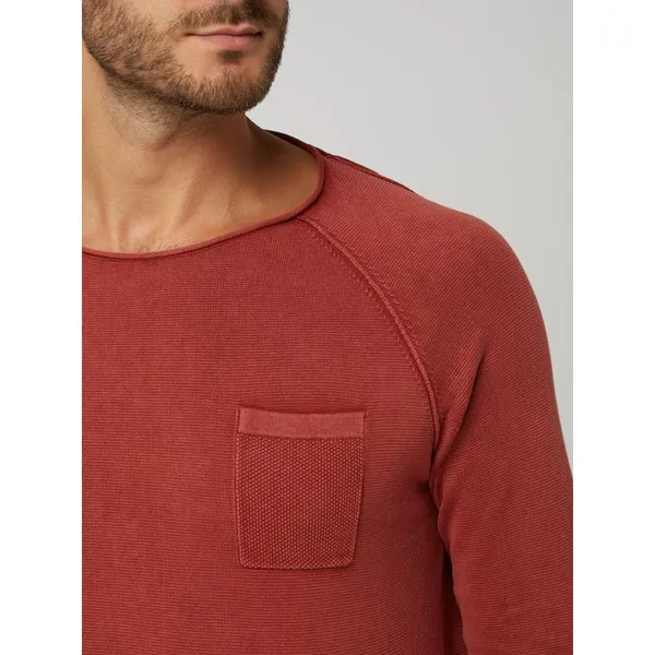Colours & Sons Sweter z kieszenią na piersi