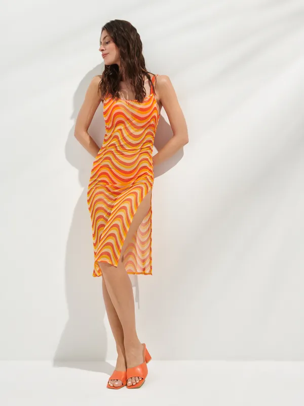 Sukienka plażowa - Pomarańczowy