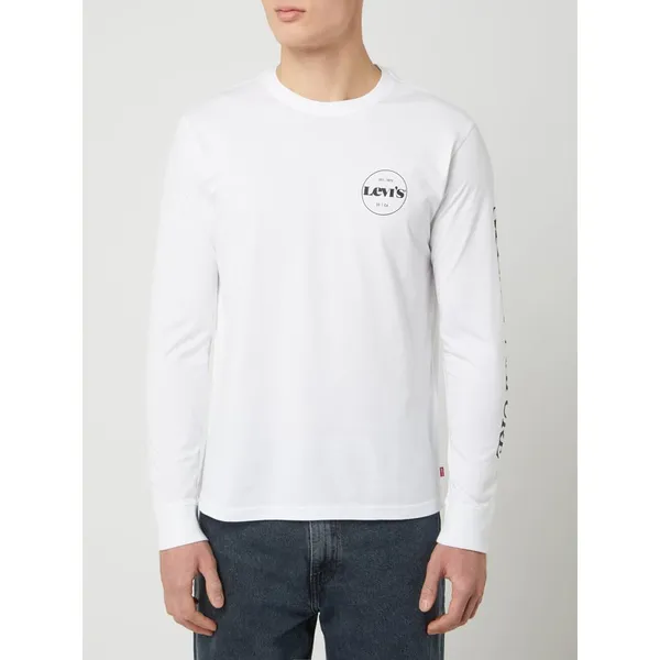 Levi's® Bluzka z długim rękawem o kroju relaxed fit z logo