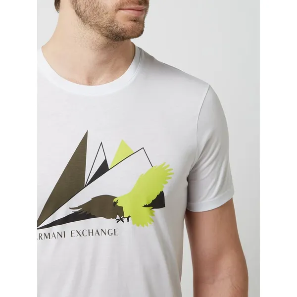 ARMANI EXCHANGE T-shirt z bawełny pima