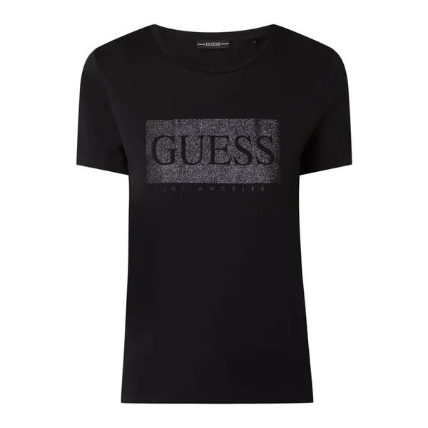 Guess T-Shirt z błyszczącym efektem