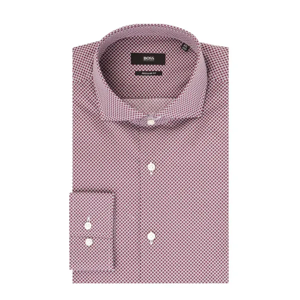 BOSS Koszula biznesowa o kroju regular fit z bawełny z bardzo długim rękawem model ‘Gordon’