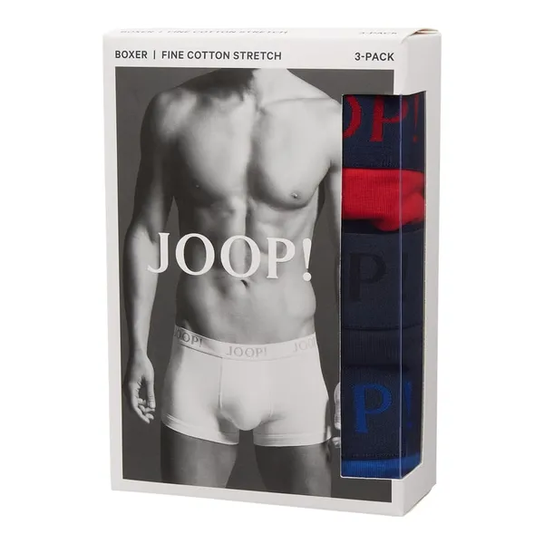 JOOP! Collection Obcisłe bokserki z dodatkiem streczu w zestawie 3 szt.