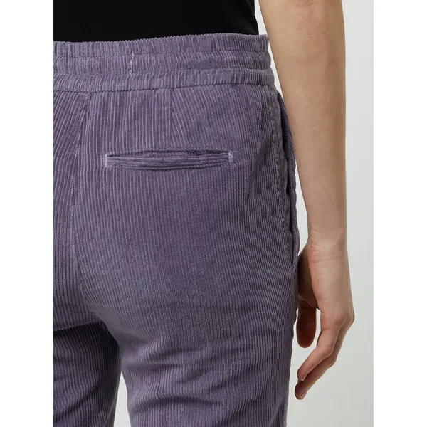 Drykorn Spodnie z zakładkami w pasie ze sztruksu model ‘Level’