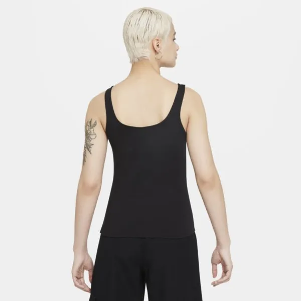 Damska koszulka bez rękawów na cienkich ramiączkach Nike Sportswear Essential - Czerń