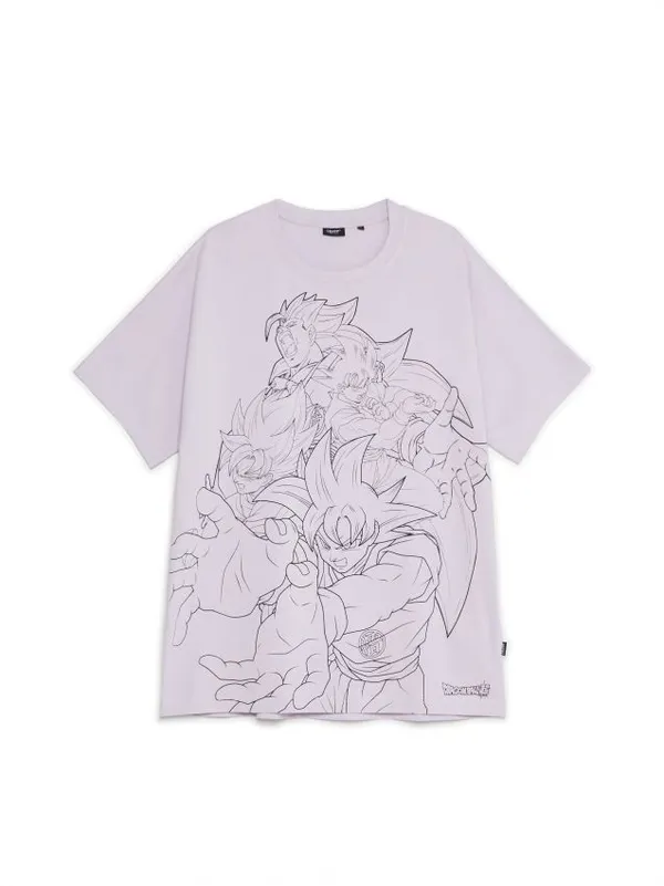 Jasnofioletowa koszulka Dragon Ball