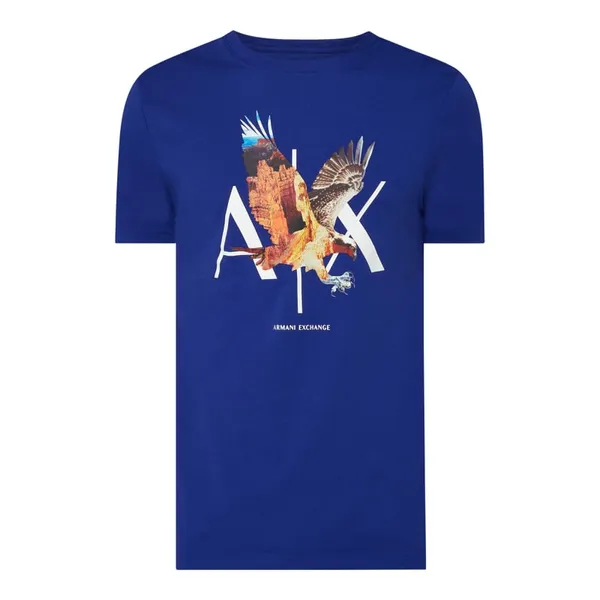ARMANI EXCHANGE T-shirt o kroju Regular Fit z nadrukiem
