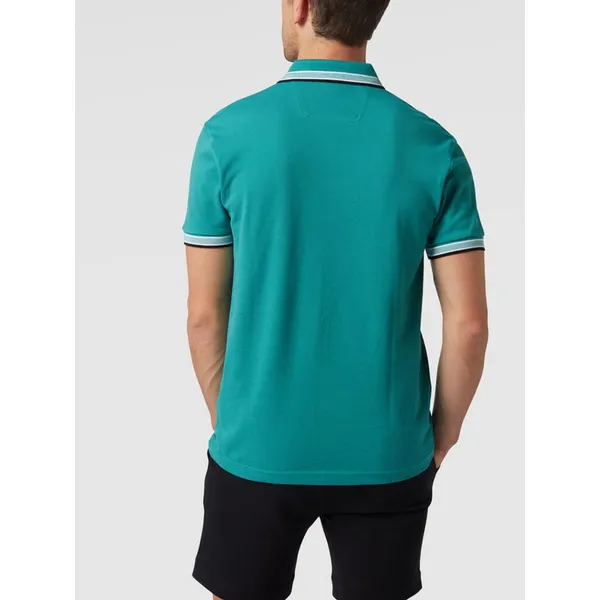 BOSS Athleisurewear Koszulka polo z paskami w kontrastowym kolorze model ‘Paddy’