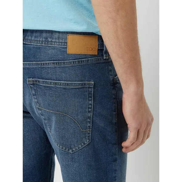 edc By Esprit Szorty jeansowe o kroju straight fit z dodatkiem streczu