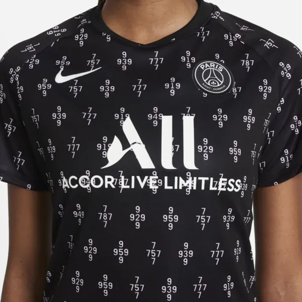 Damska koszulka piłkarska z krótkim rękawem Nike Dri-FIT Paris Saint-Germain (wersja wyjazdowa) - Różowy