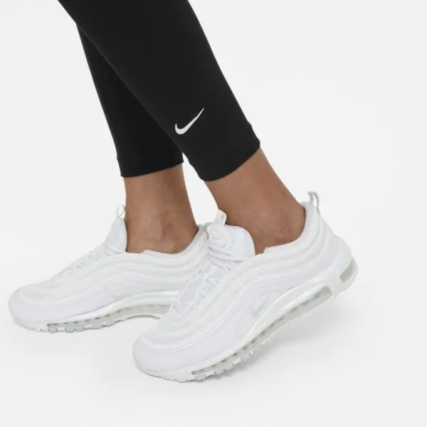 Damskie legginsy 7/8 ze średnim stanem Nike Sportswear Essential - Czerń