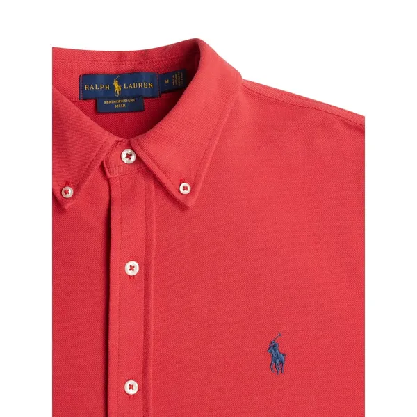 Polo Ralph Lauren Koszula casualowa o kroju slim fit z siateczki