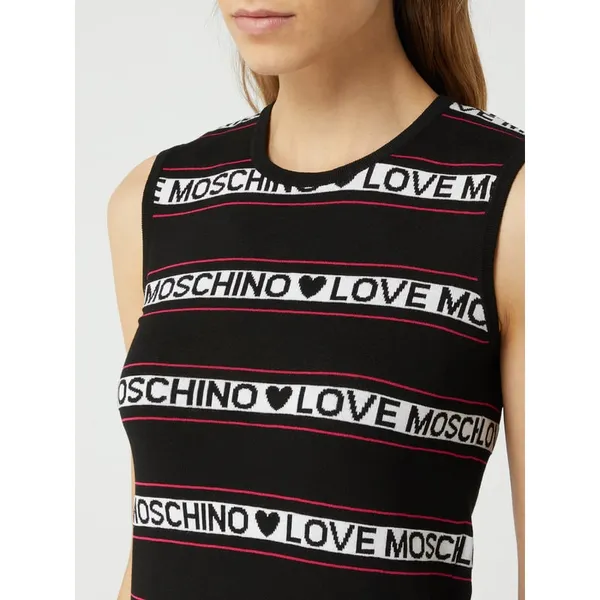 Love Moschino Sukienka mini ze wzorem z logo