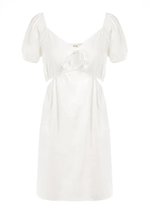 Biała Sukienka Roatta