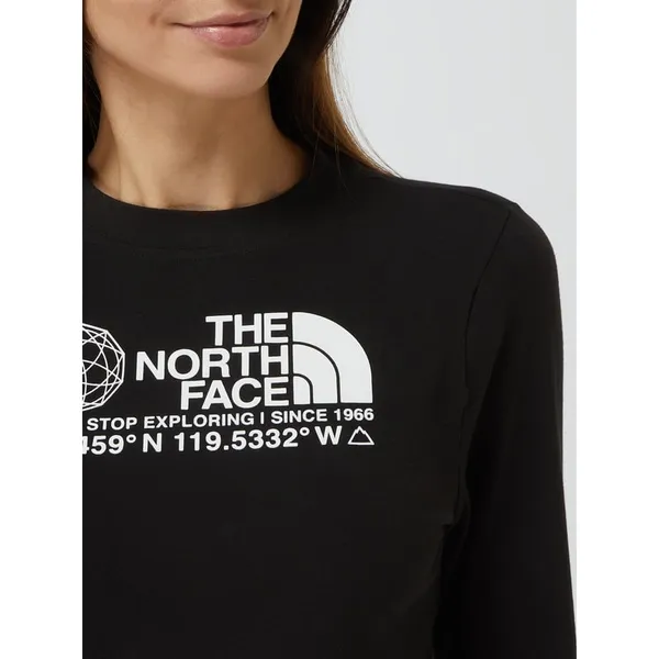The North Face Bluzka krótka z długim rękawem i logo