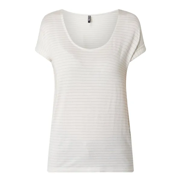 Pieces T-shirt ze wzorem w paski model ‘Bilone’