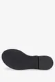 Czarne sandały skórzane damskie płaskie z fuksjowym metalicznym liściem produkt polski casu 933