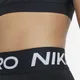 Legginsy capri dla dużych dzieci (dziewcząt) Nike Pro - Czerń