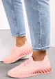 Różowe Buty Sportowe na Podeszwie ze Żłobieniami Weno